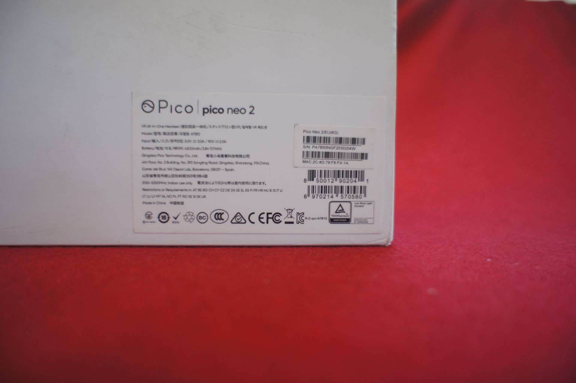 Pico Neo 2 VR headset, Asset Number D5, S/N PA7B50 - Image 2 of 3