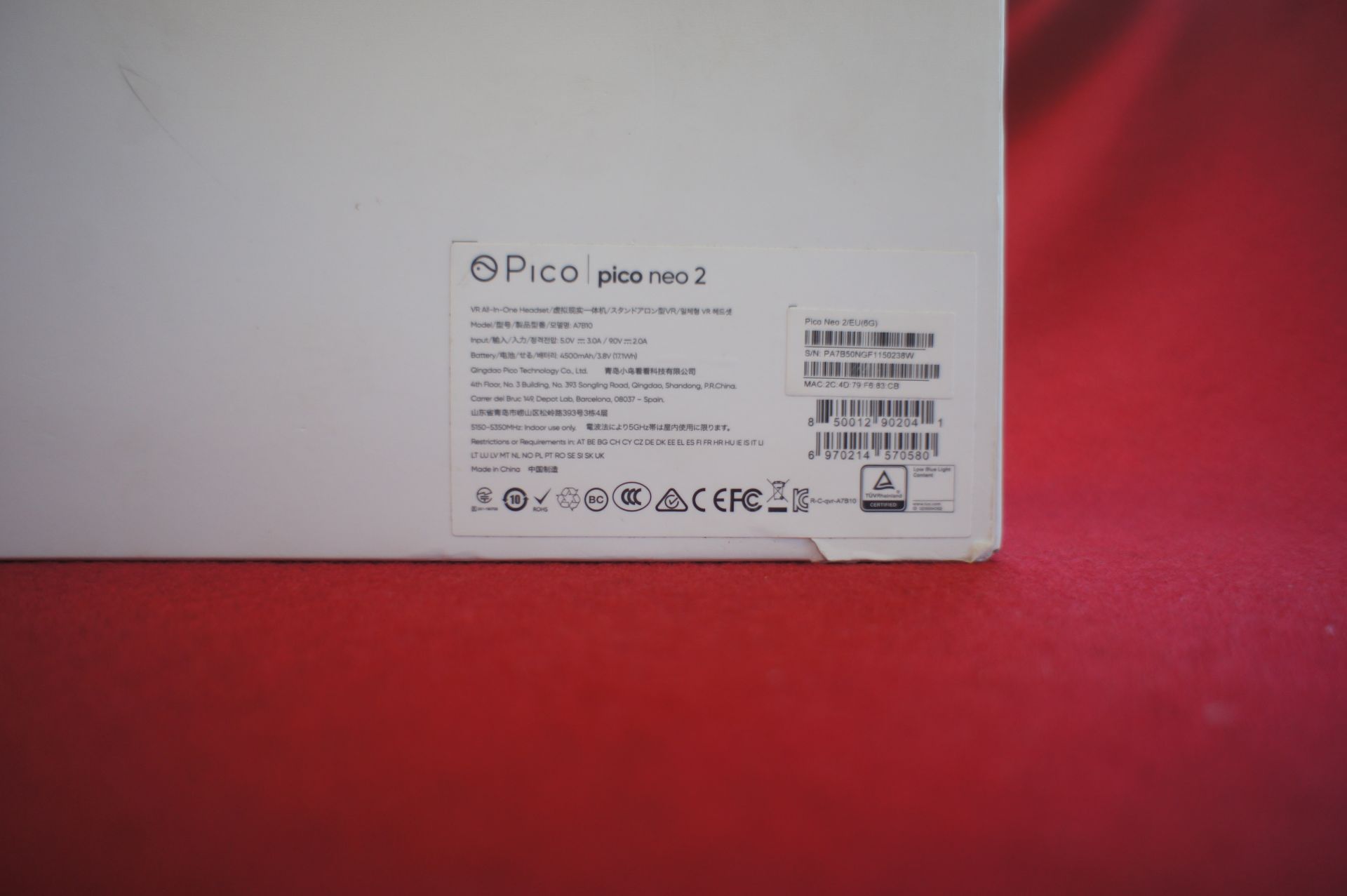 Pico Neo 2 VR headset, Asset Number B6, S/N PA7B50 - Image 2 of 3