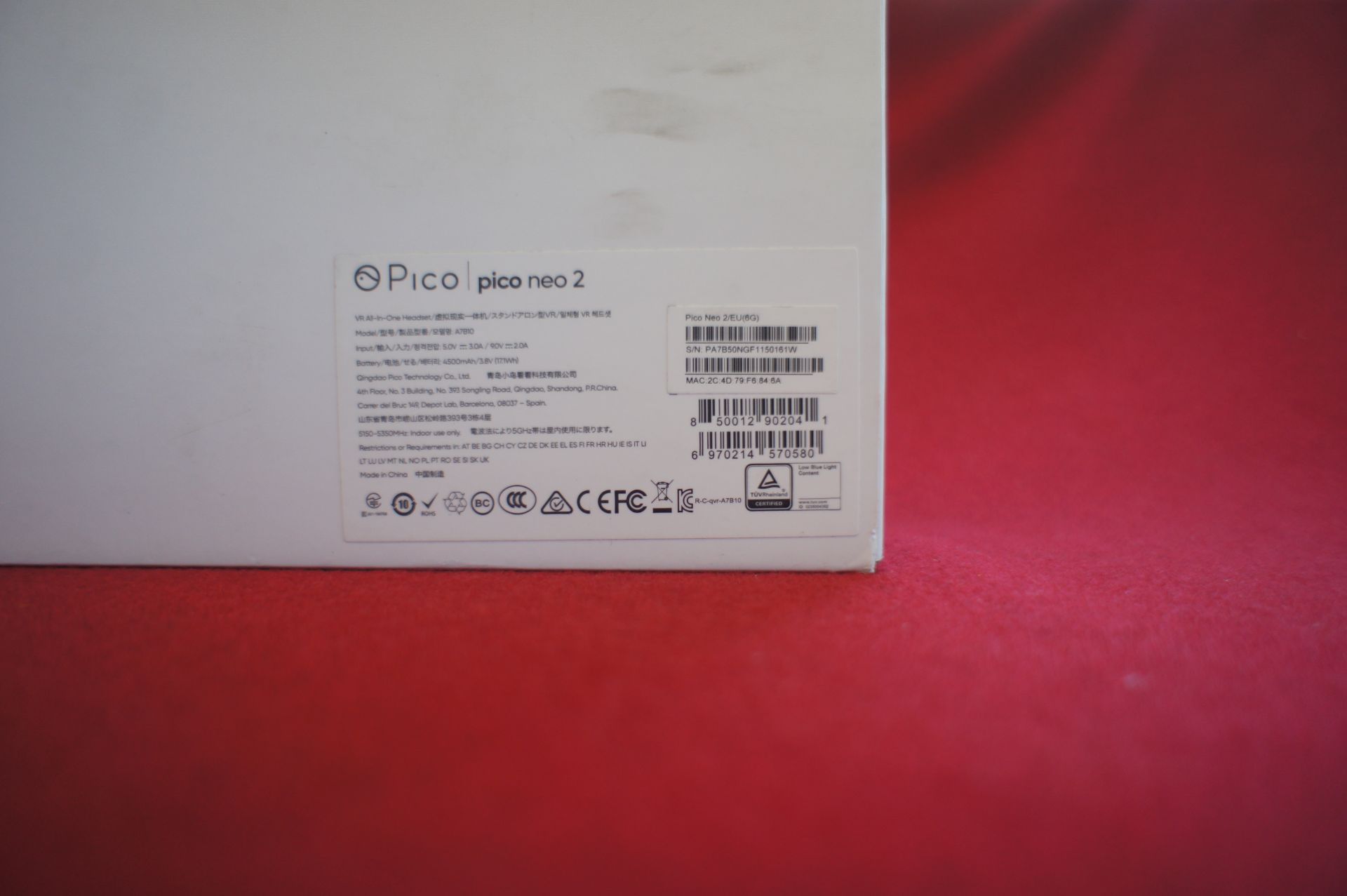 Pico Neo 2 VR headset, Asset Number B3, S/N PA7B50 - Image 2 of 3