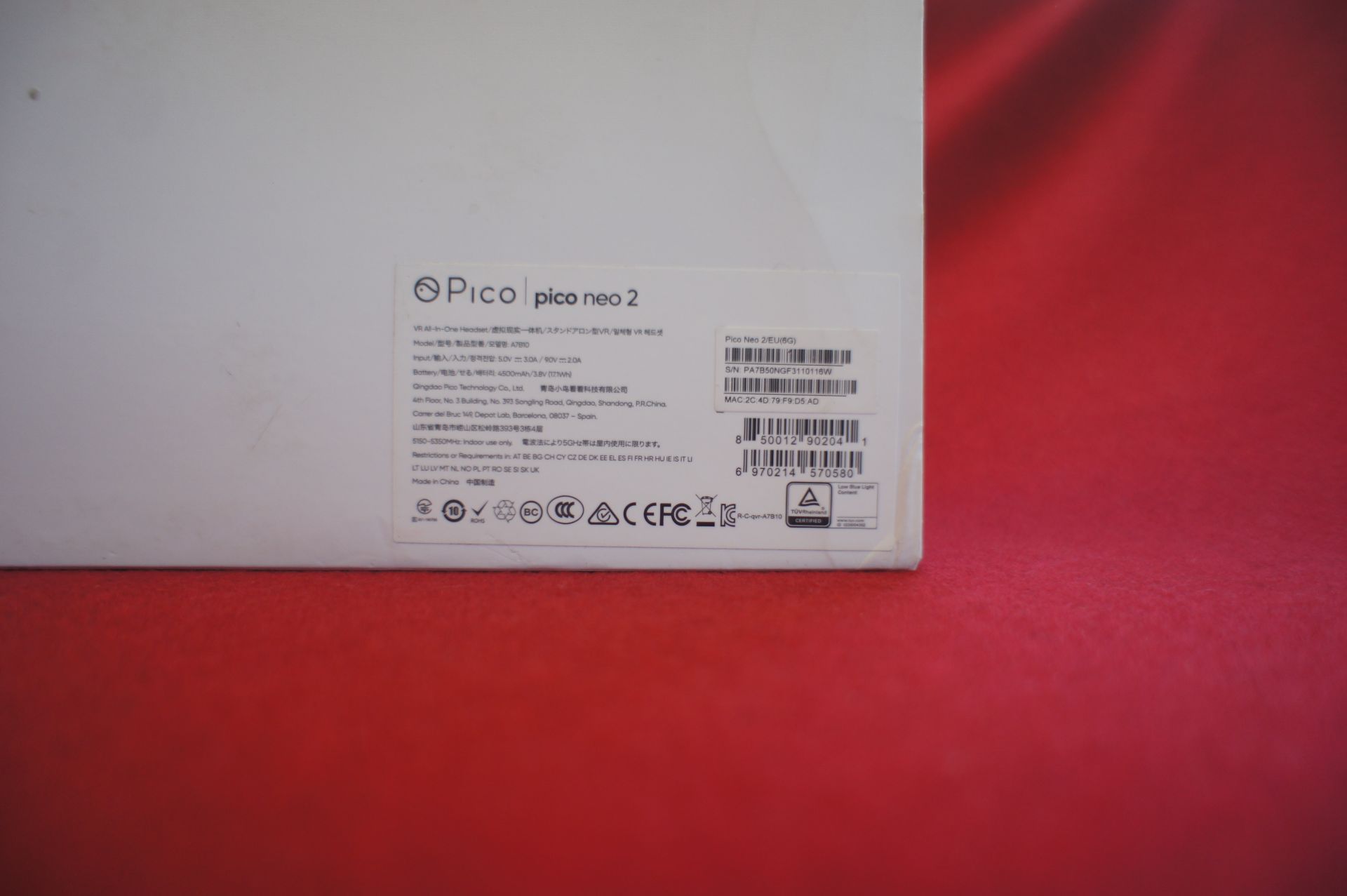 Pico Neo 2 VR headset, Asset Number E1, S/N PA7B50 - Image 2 of 3