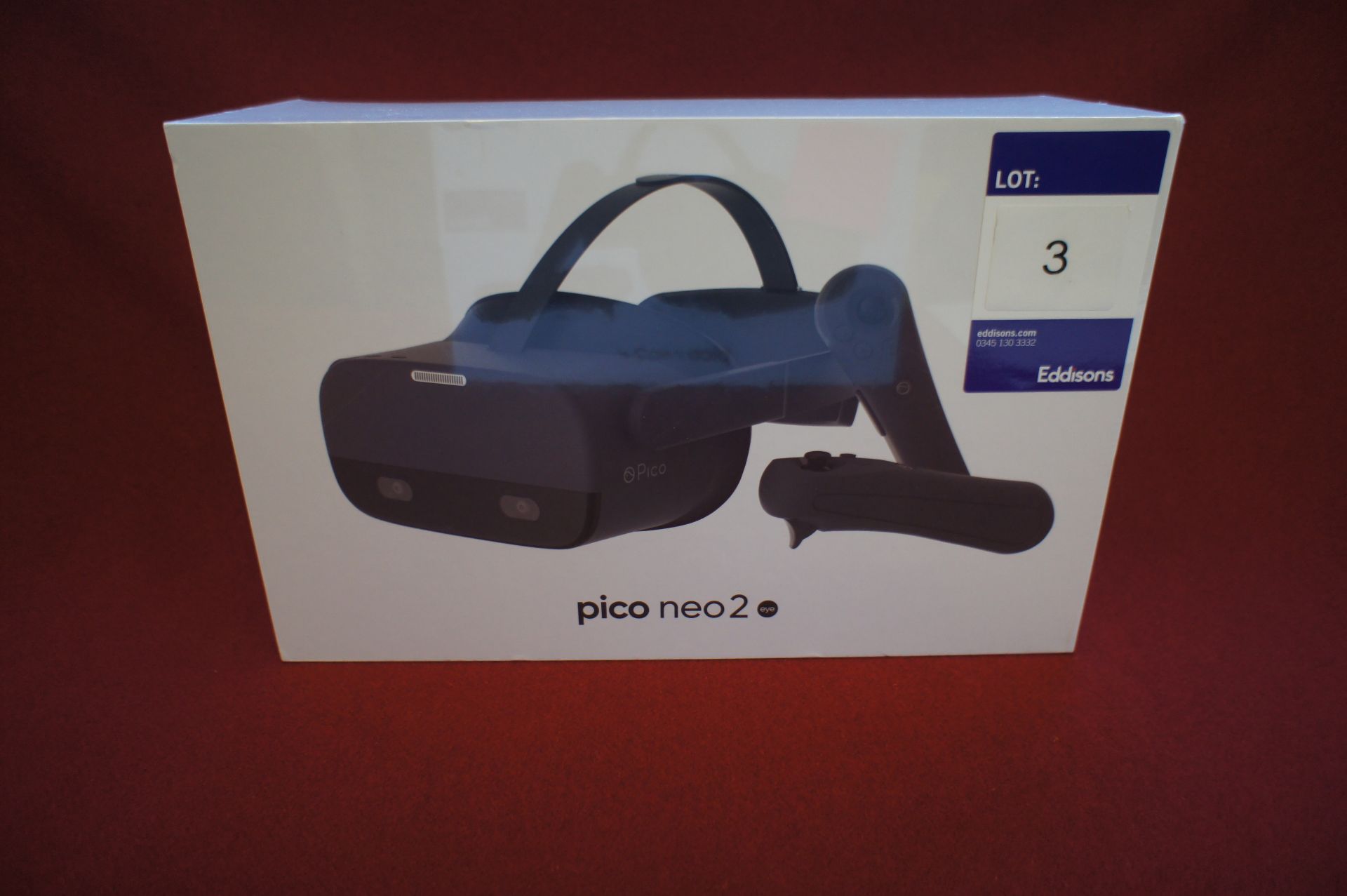 Pico Neo 2 EYE VR headset, Asset Number F9, S/N PA