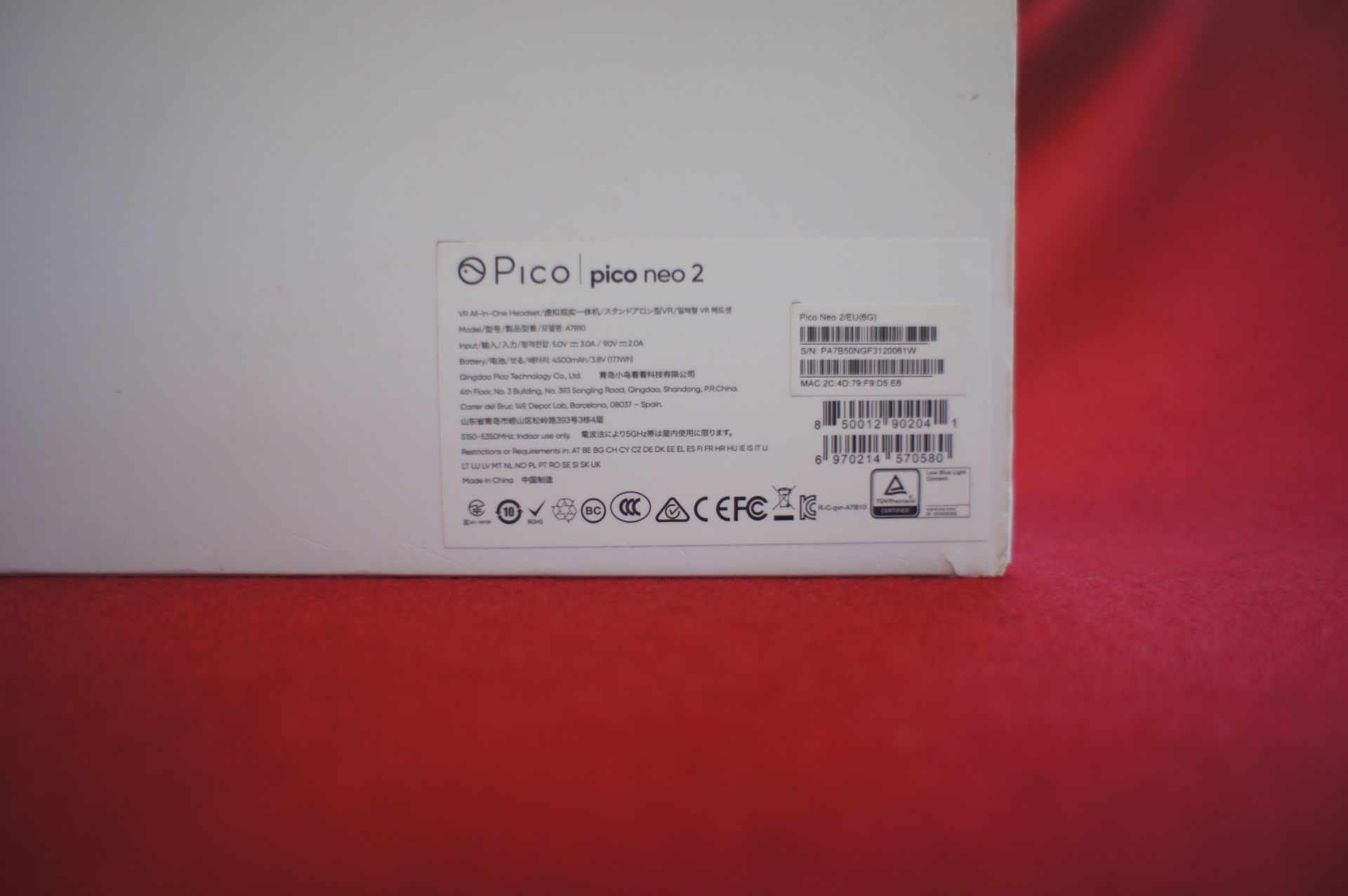 Pico Neo 2 VR headset, Asset Number C7, S/N PA7B50 - Image 2 of 3