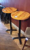 2 x Round High Tables