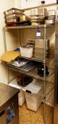 4 Tier Wire Shelving Unit & Contents to include In
