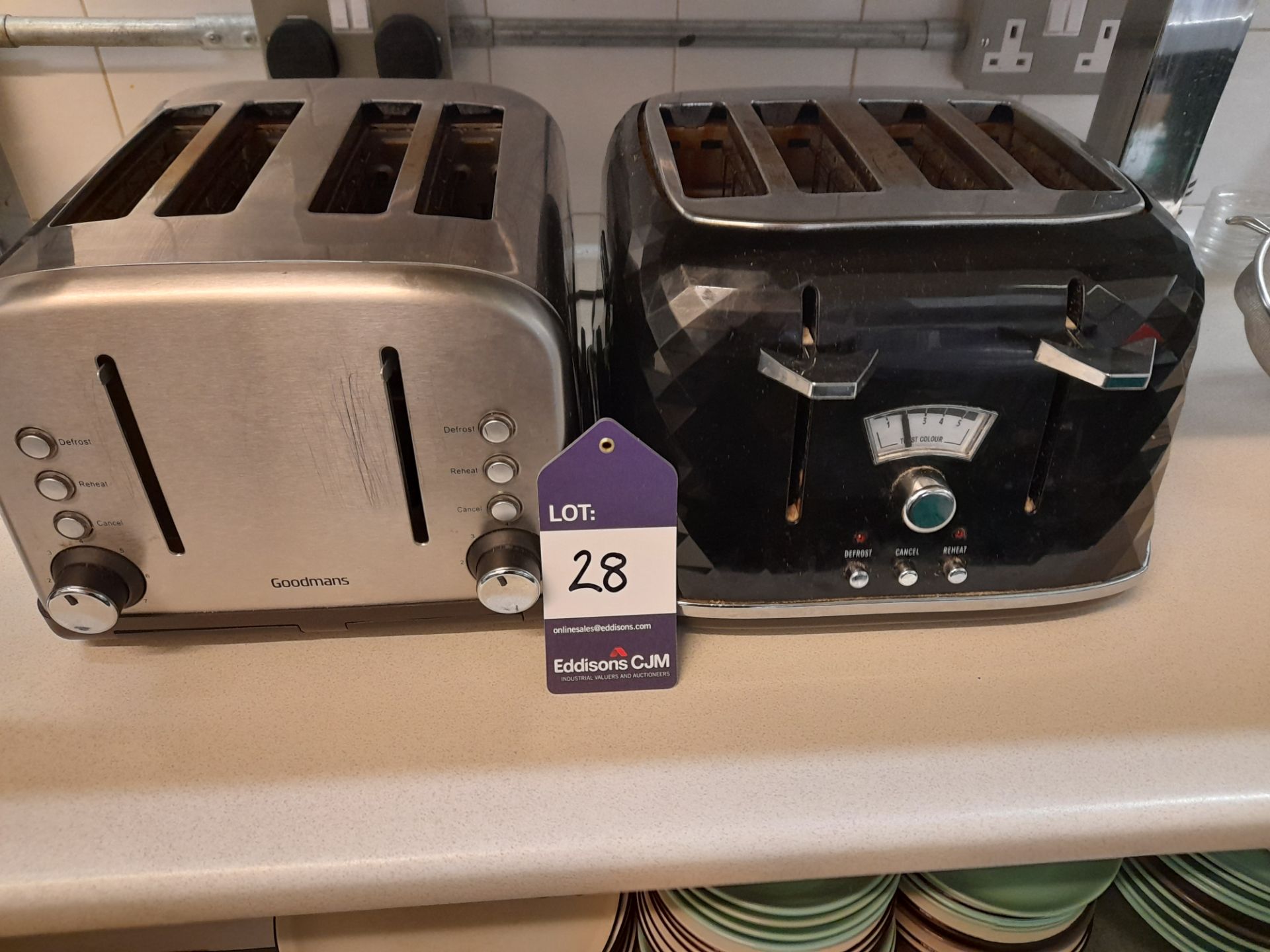 Pair of assorted toasters