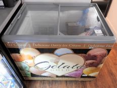 AHT mobile freezer, with serving canopy (Approximately 970 x 670 x 800)