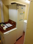 Arctica HEA704 upright refrigerator, and Bosch Economic low level freezer, to lower ground floor