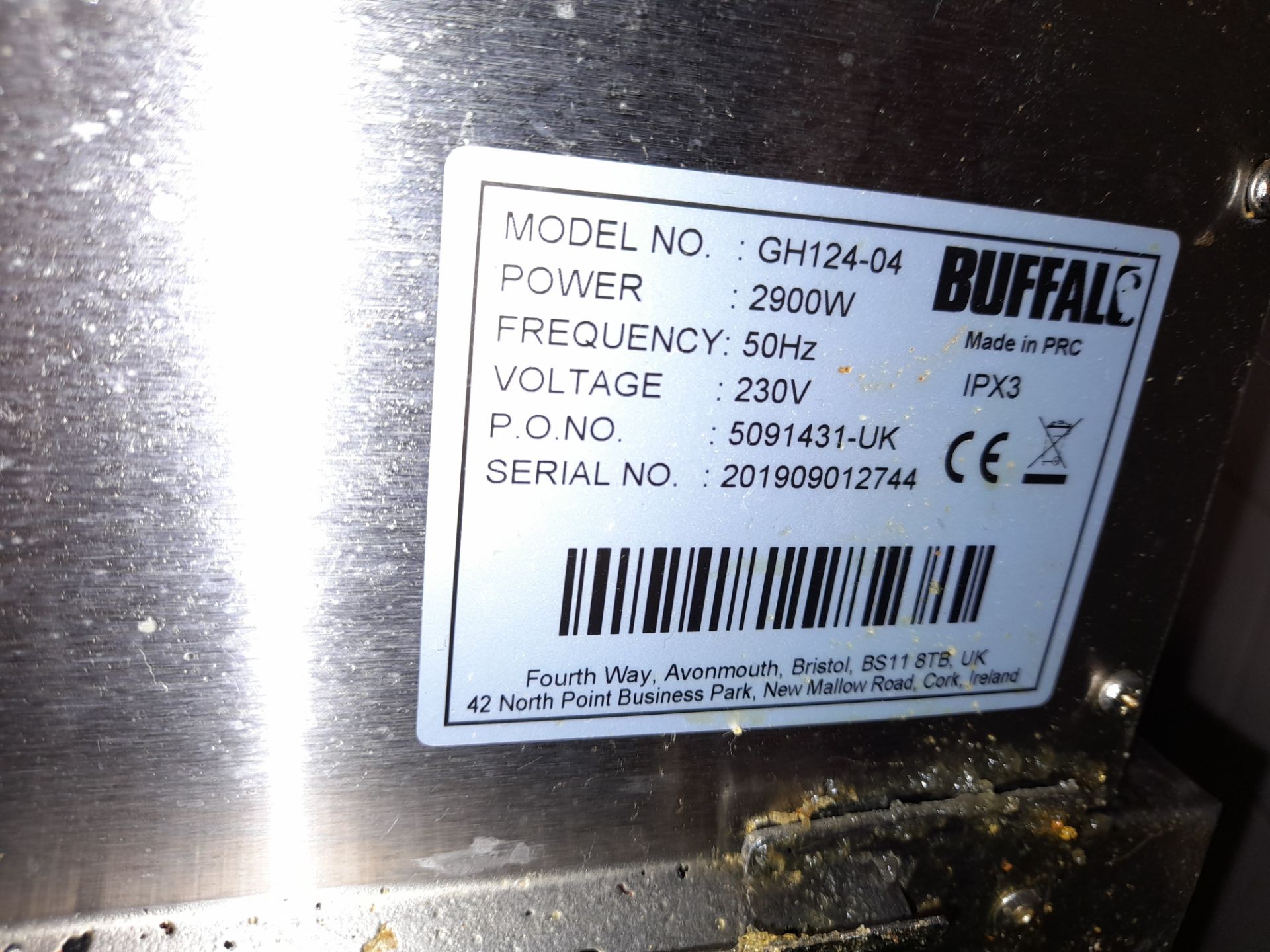 Buffalo GH124-04 single basket countertop electric fryer - Image 2 of 2