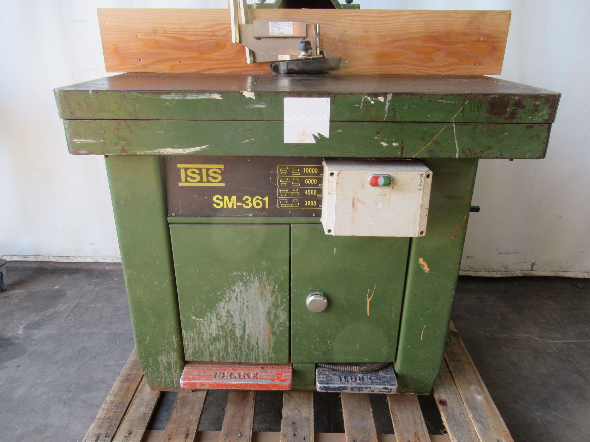Isis SM-361 spindle with sliding table, model SM361, s/n 860135, YOM 1986, 415V - Image 2 of 12