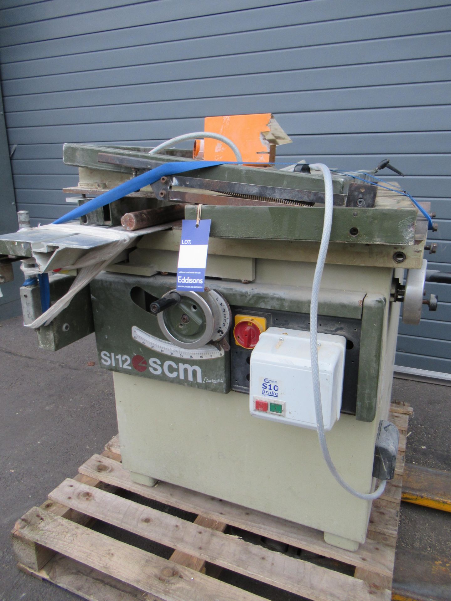 SCM SC12 sliding tablesaw, 415V, 50Hz - Image 2 of 5