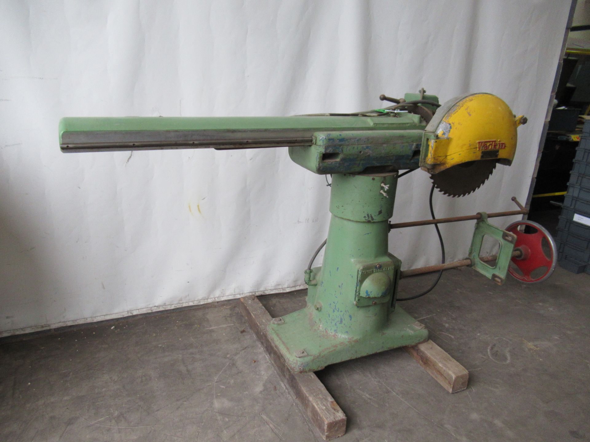 Wadkin WKT26/30 cross cut saw, s/n W35669, 240V-400/415V - Image 3 of 5