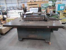 Wadkin PU324 straight line edger and power rip saw, tes no. 34051, 3ph. Comes with manual