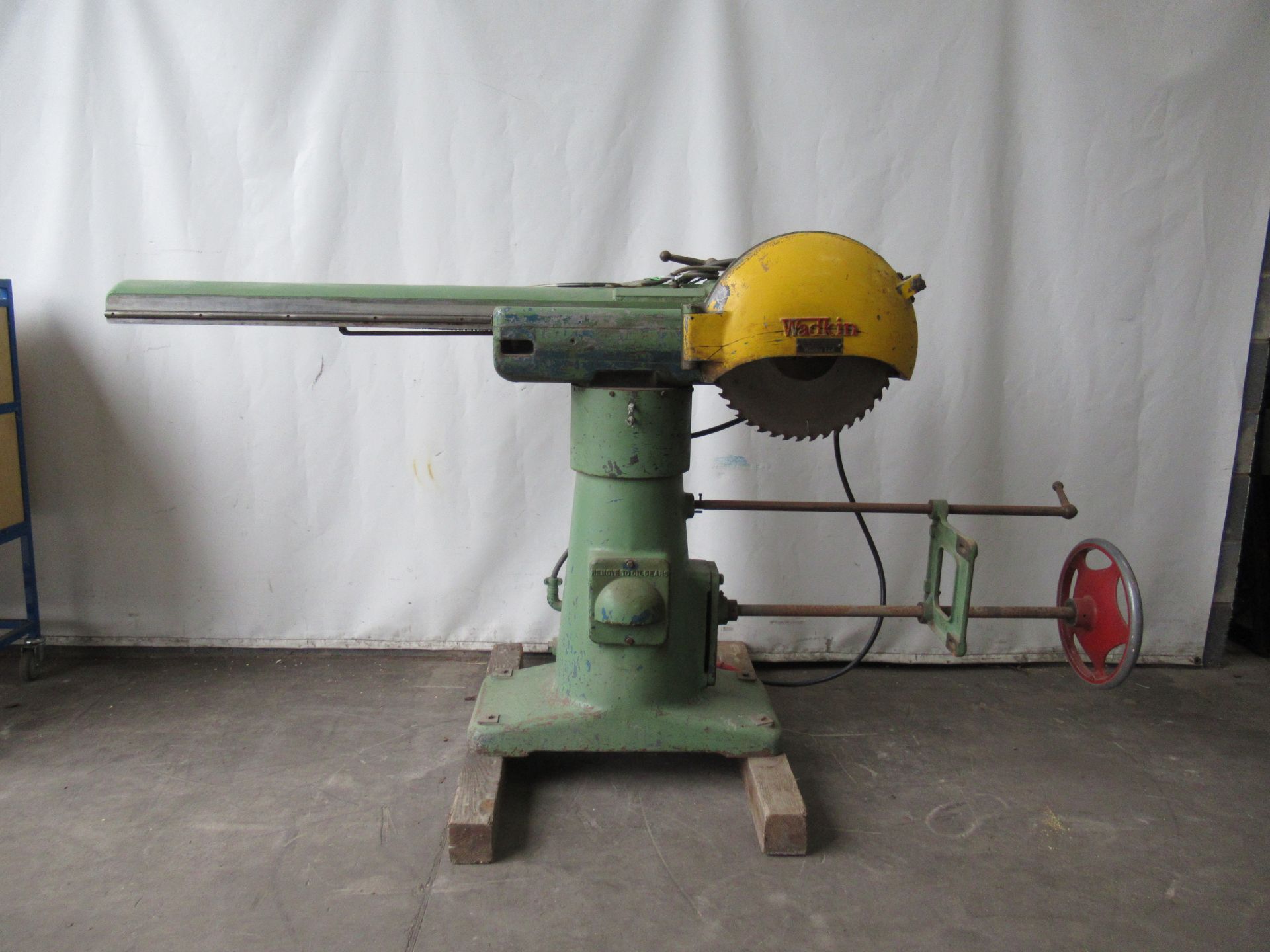 Wadkin WKT26/30 cross cut saw, s/n W35669, 240V-400/415V