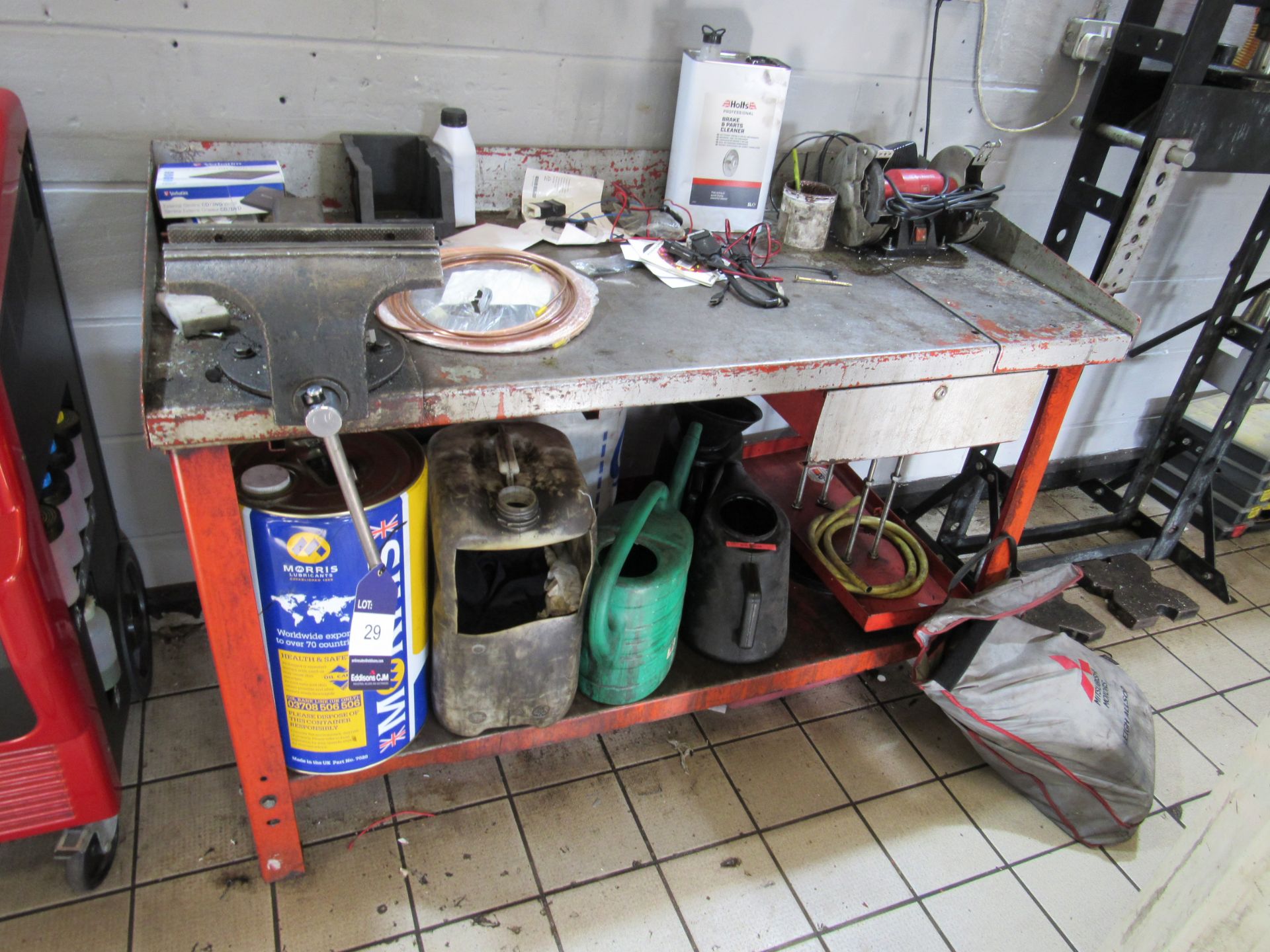 Steel Work Bench with wide vice - Image 2 of 3