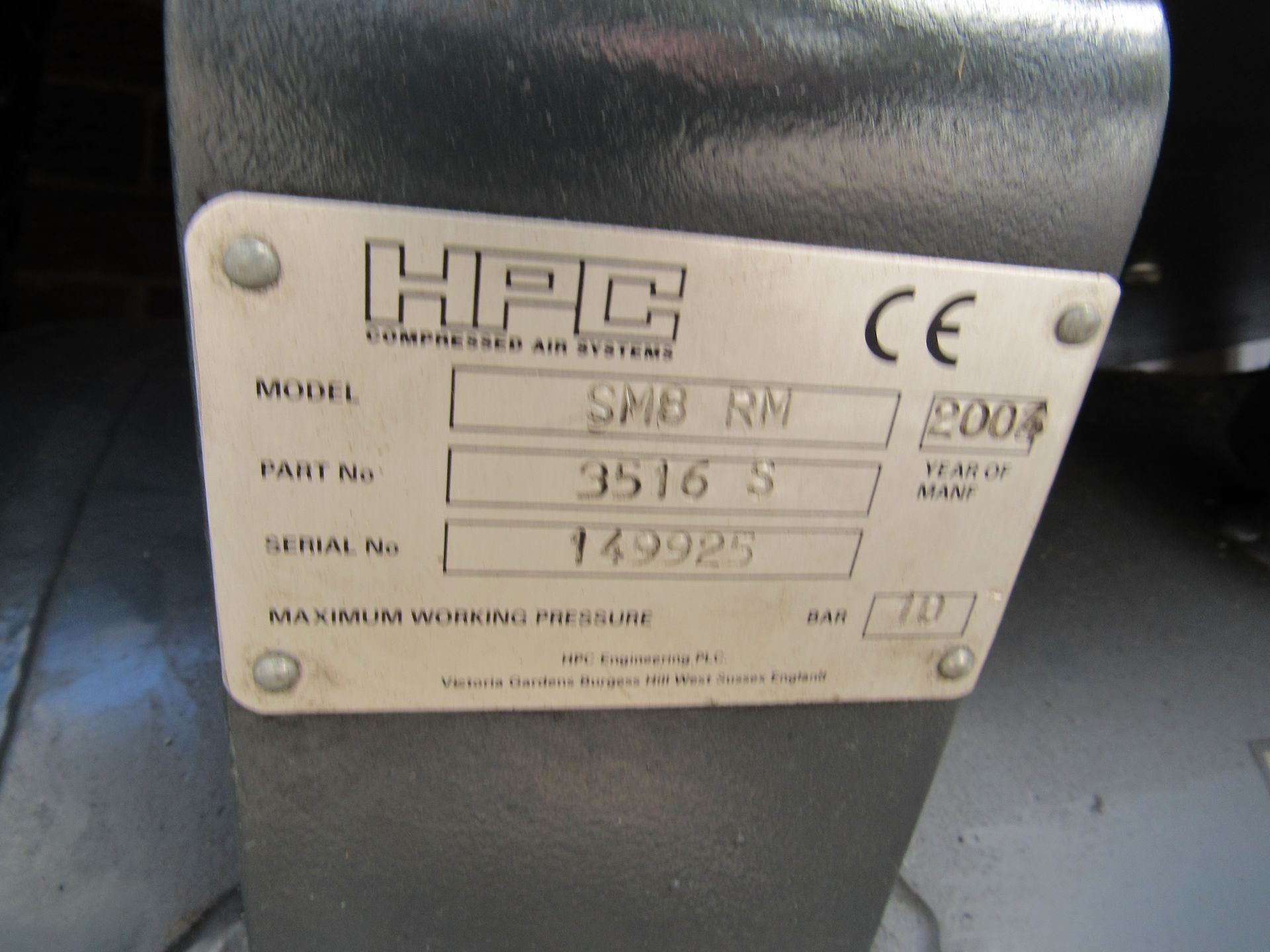 Kaeser HRC SM8 RM Receiver Mounted Compressor, 200 - Image 3 of 4