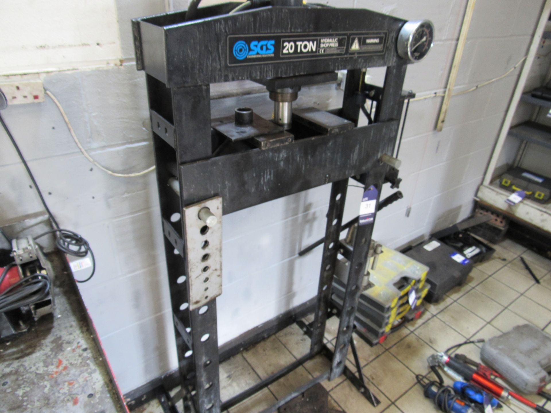SG5 20Ton Hydraulic shop Press - Image 2 of 4