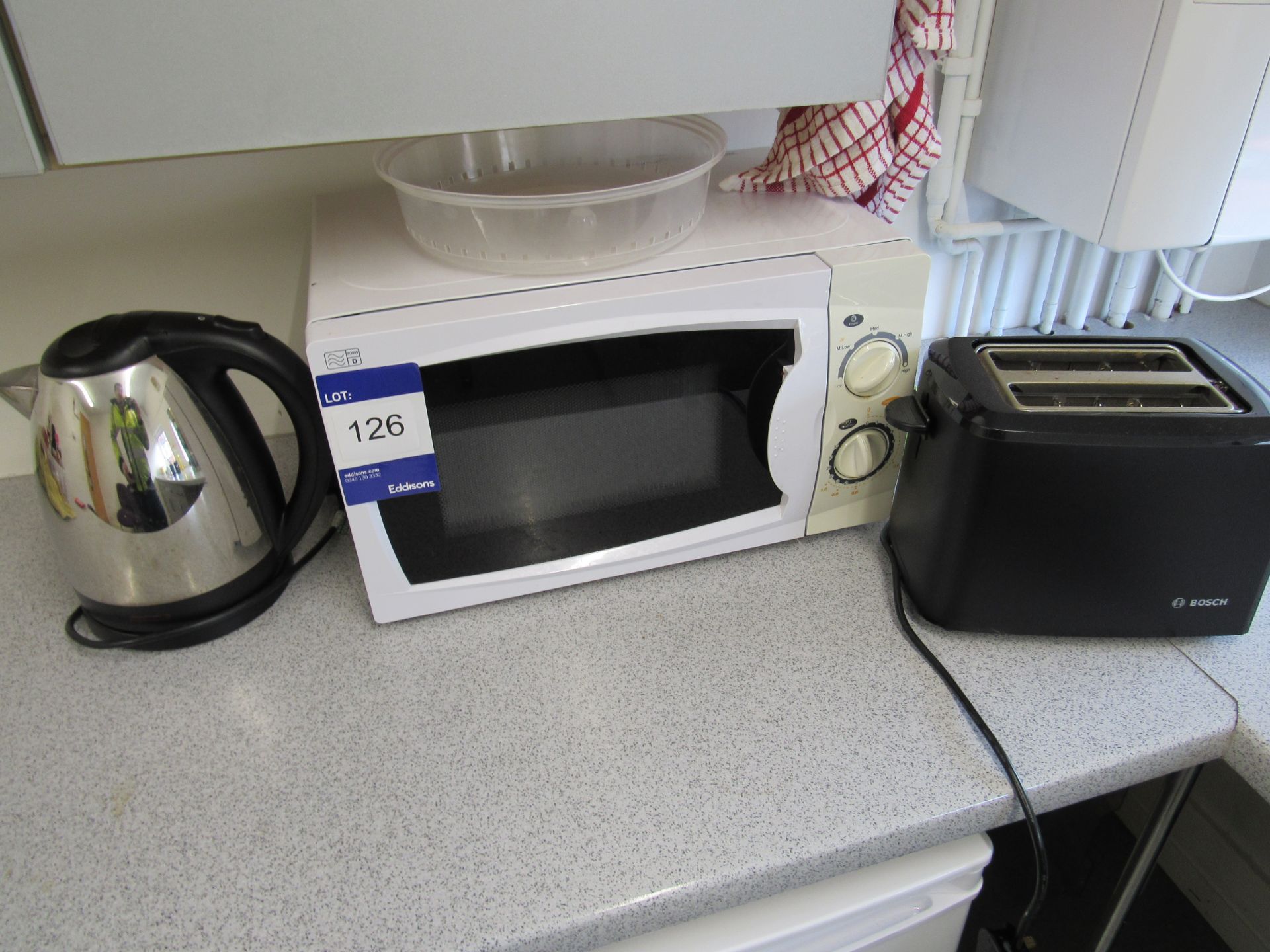 Microwave, Kettle and Toaster