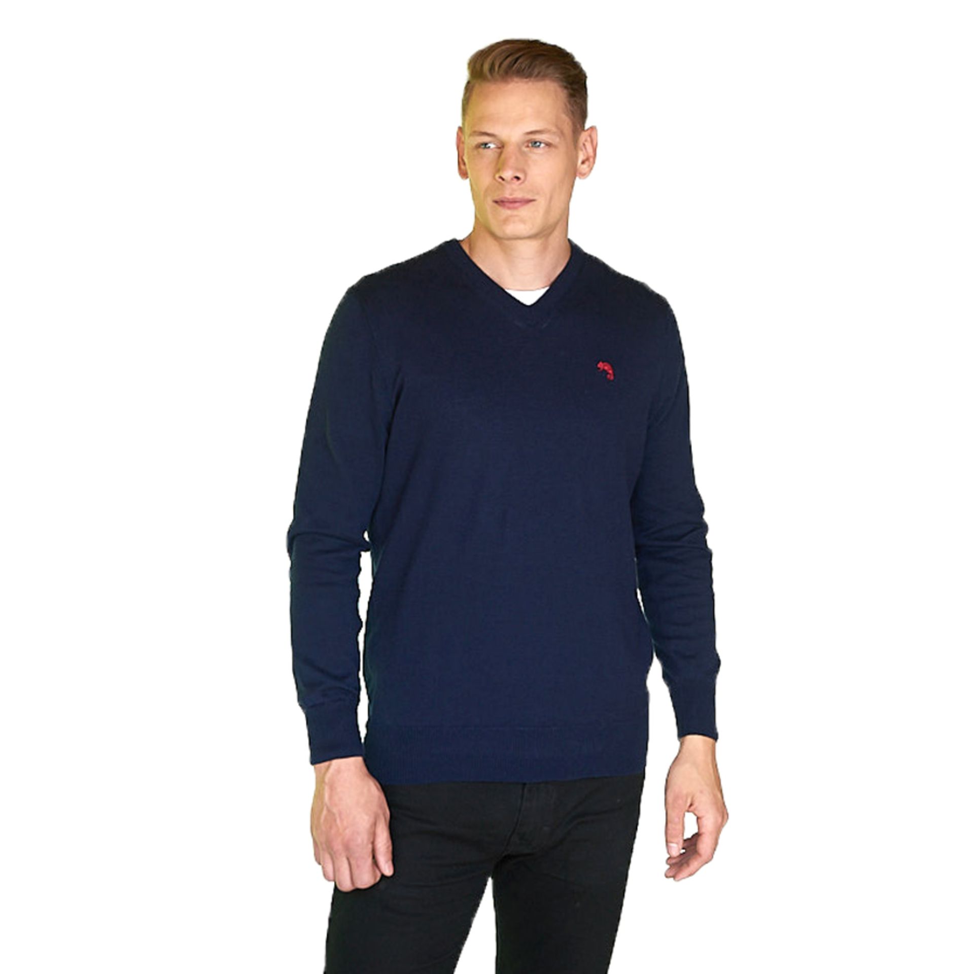 Approximately 165 100% Cotton Gents Crew & ‘V’ Neck Sweaters, various colours, sizes M, L, XL & - Image 2 of 12