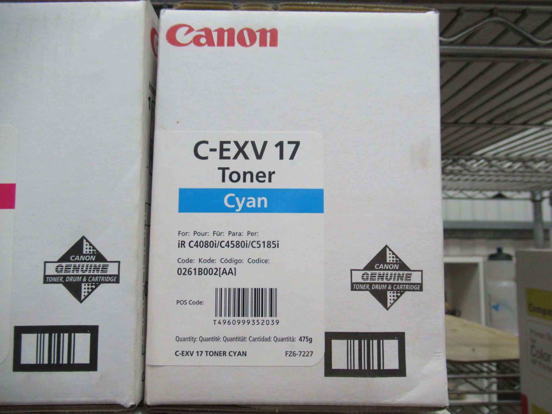 6x Canon C-EXV17 Toner Cartridges - Image 3 of 3