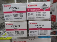 4x various Canon C-EXV24 toner cartridges