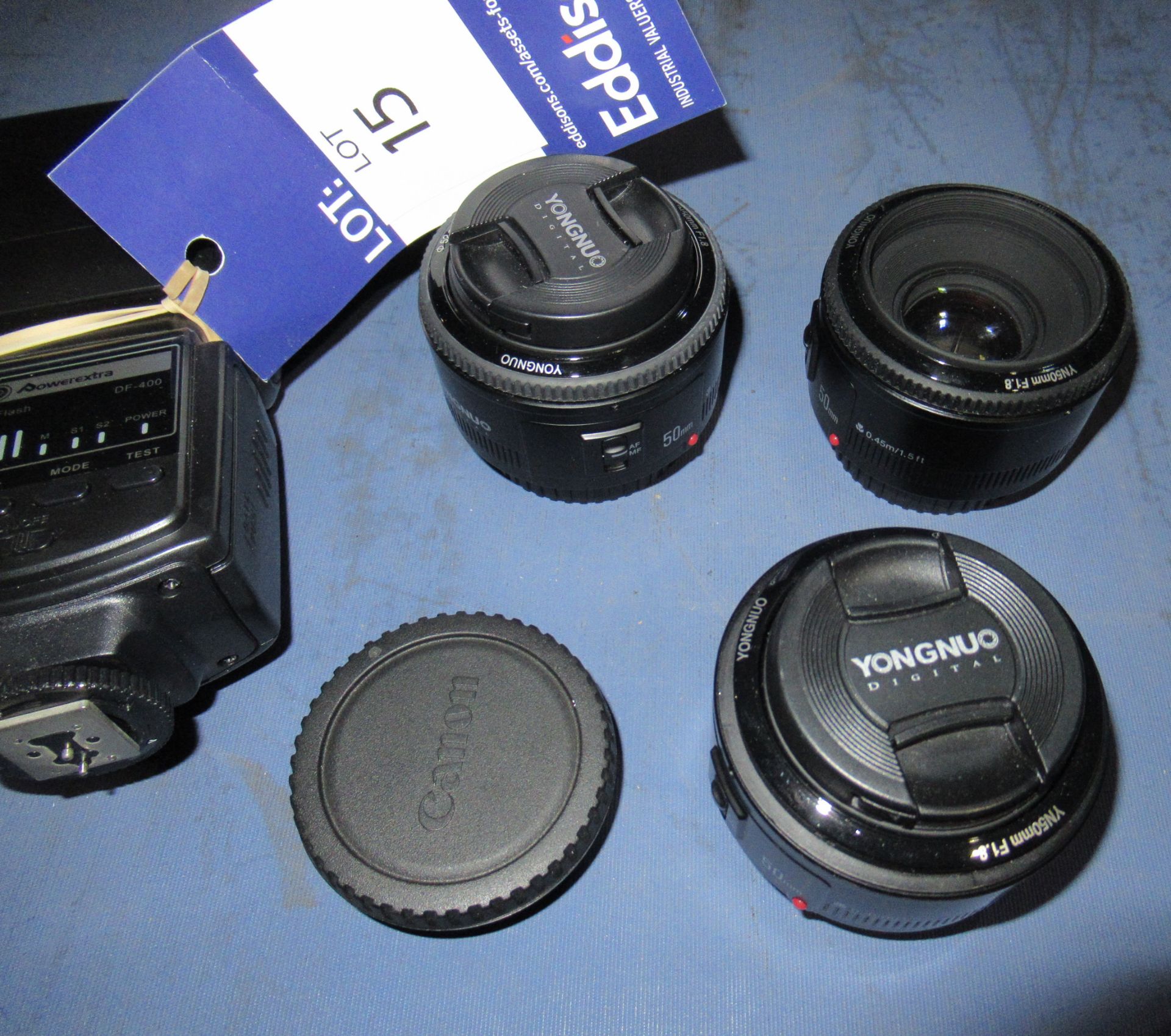 Camera accessories including 3x YongNuo 52mm lenses etc - Image 2 of 8