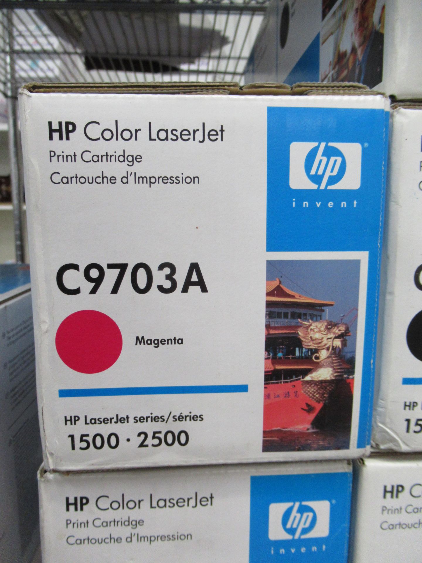 6x HP C9700A (black), 2x C9703A (magenta) Printer Cartridges - Image 2 of 3