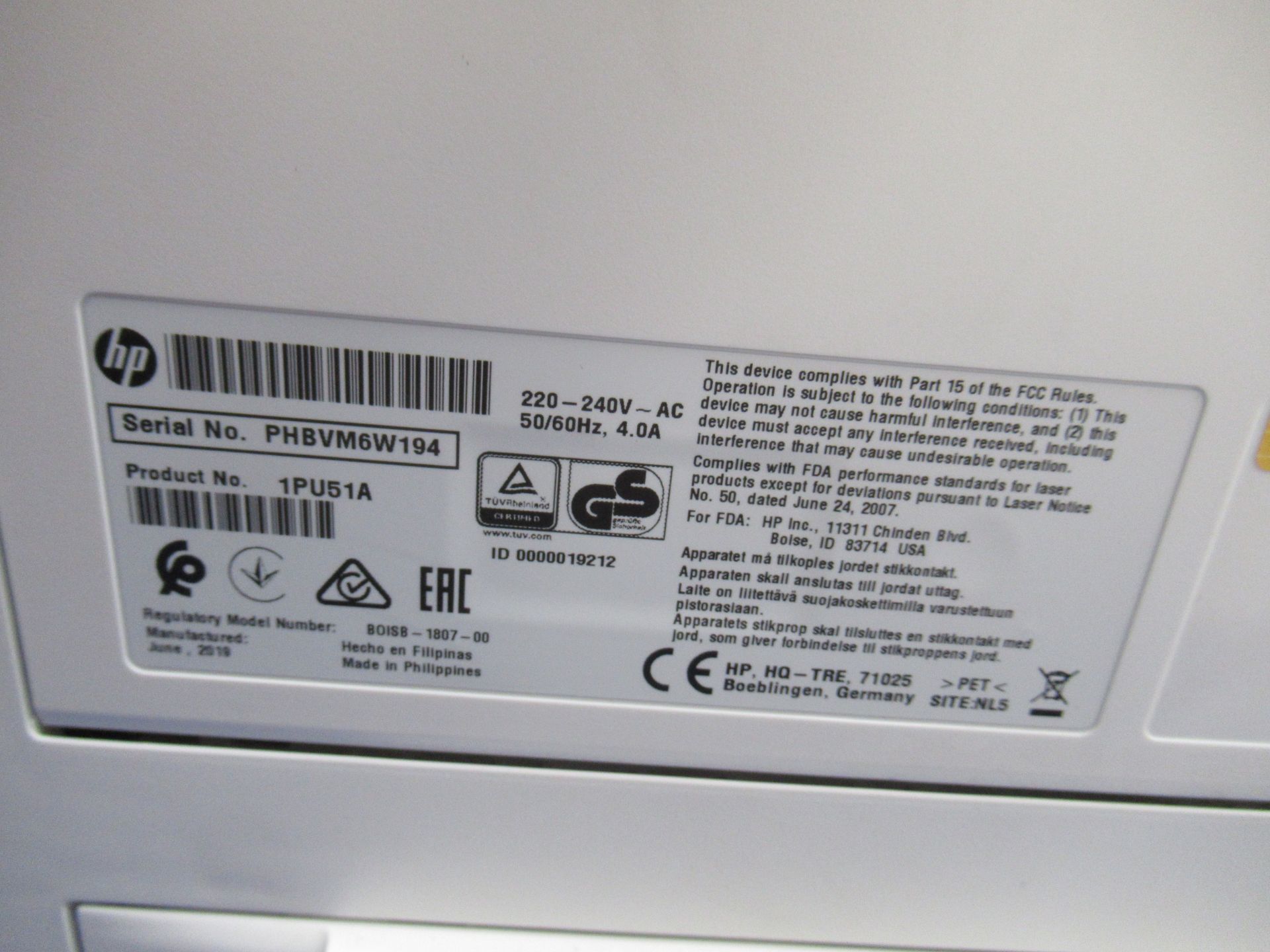 HP LaserJet managed E50145 printer - Image 4 of 4