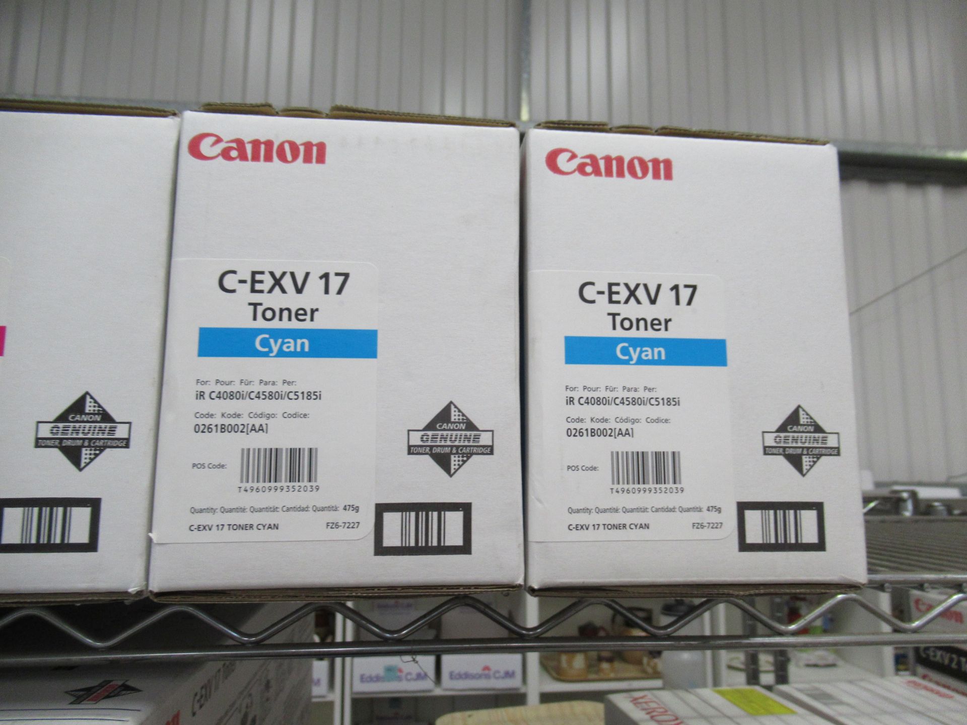 5x Canon C-EXV17 Toner Cartridges - Image 3 of 3