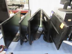 5x Assorted monitors (no cables)