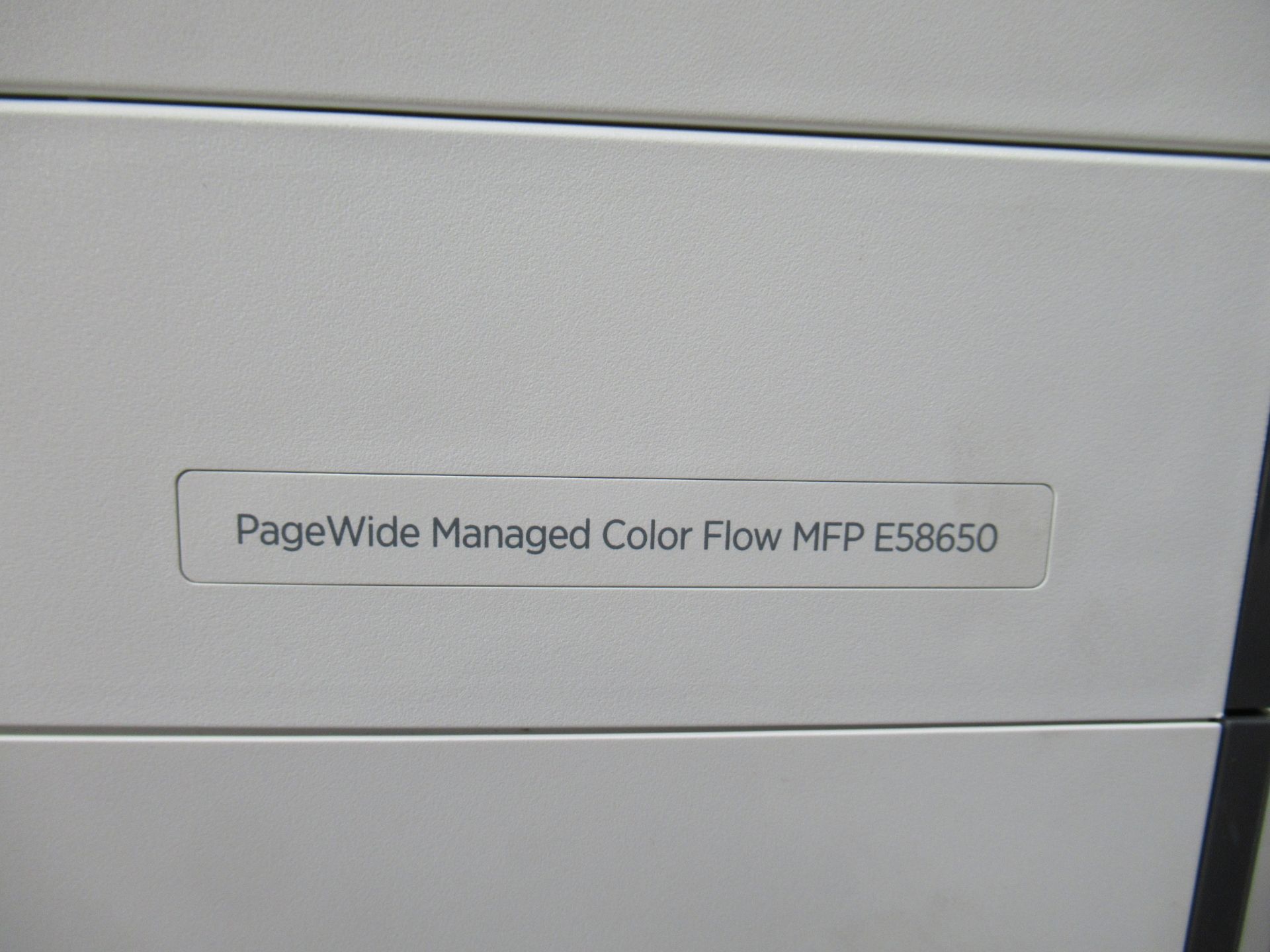 HP page wide managed colour flow MFP E58650 printer - Image 2 of 4