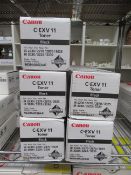 5x Canon CEXV11 black toner cartridges