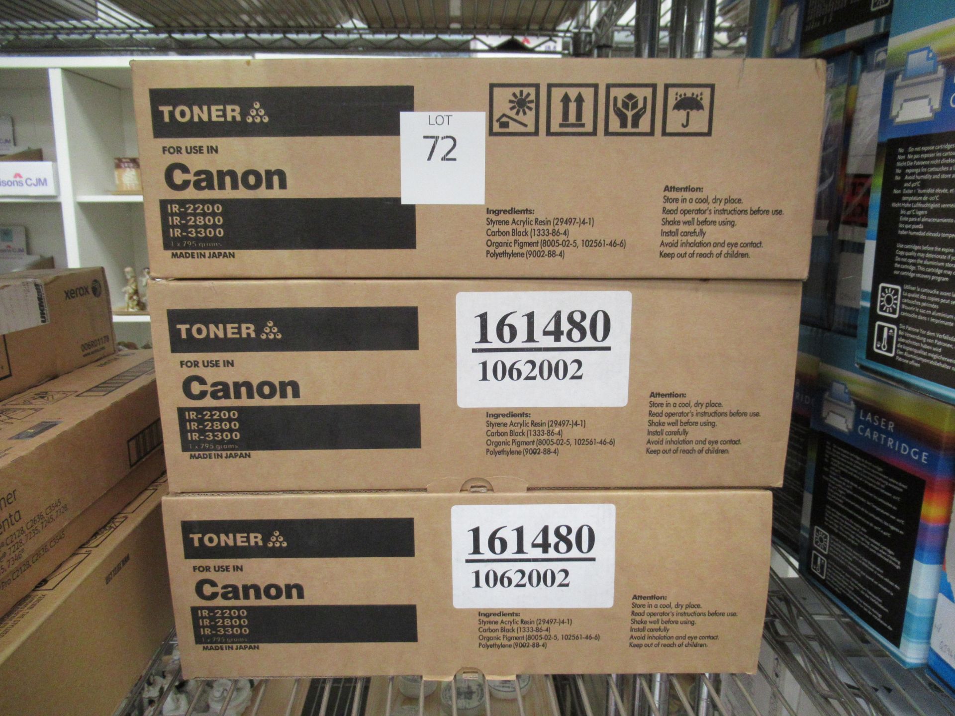 6 Canon 161480 toner cartridges