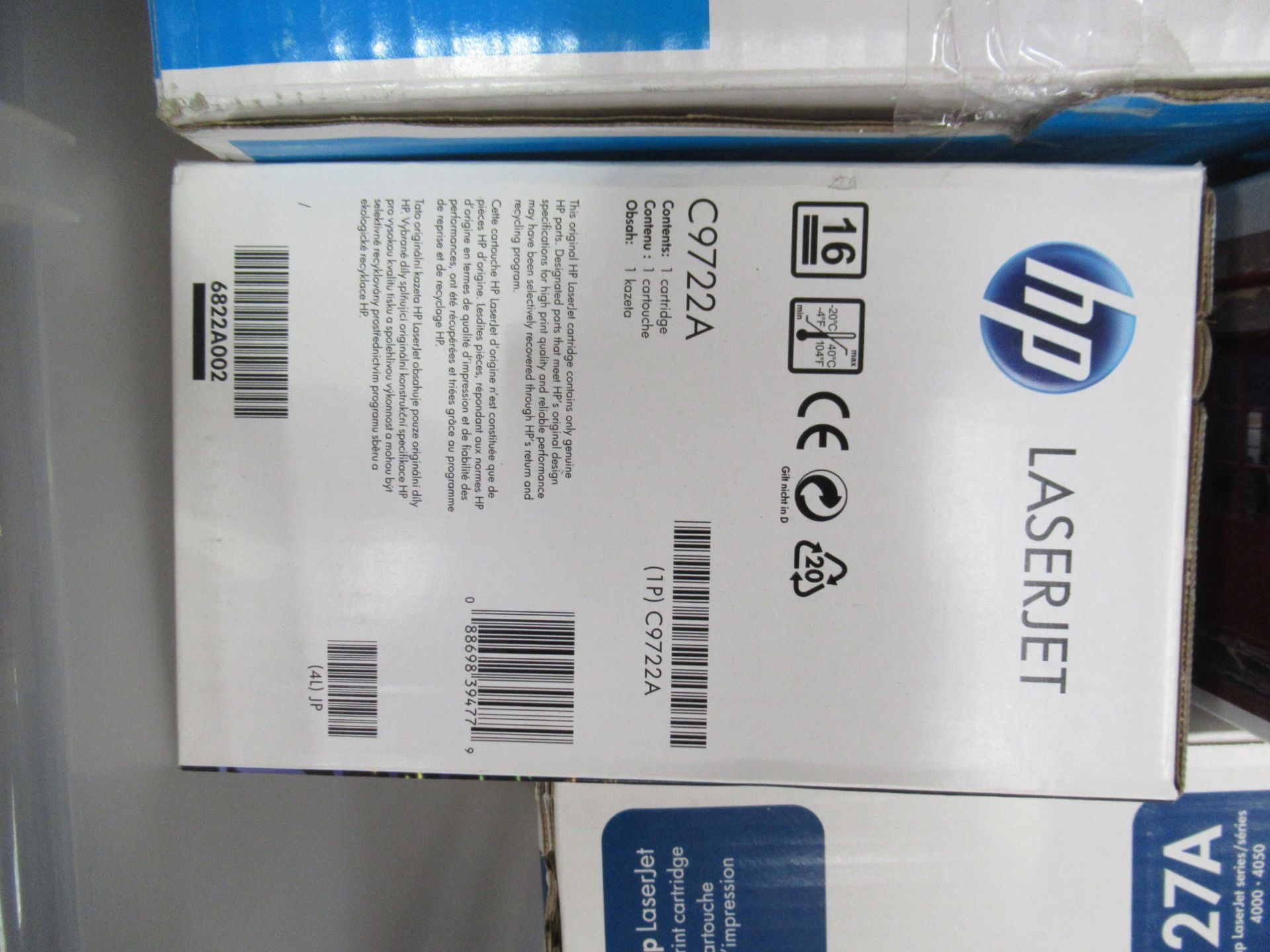 4 various HP LaserJet ink cartridges to crate with HP LaserJet 5500 image transfer kit - Image 3 of 7
