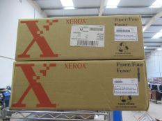 2x Xerox fuser four print cartridges