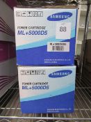 2x Samsung ML+5000 D5 toner cartridges