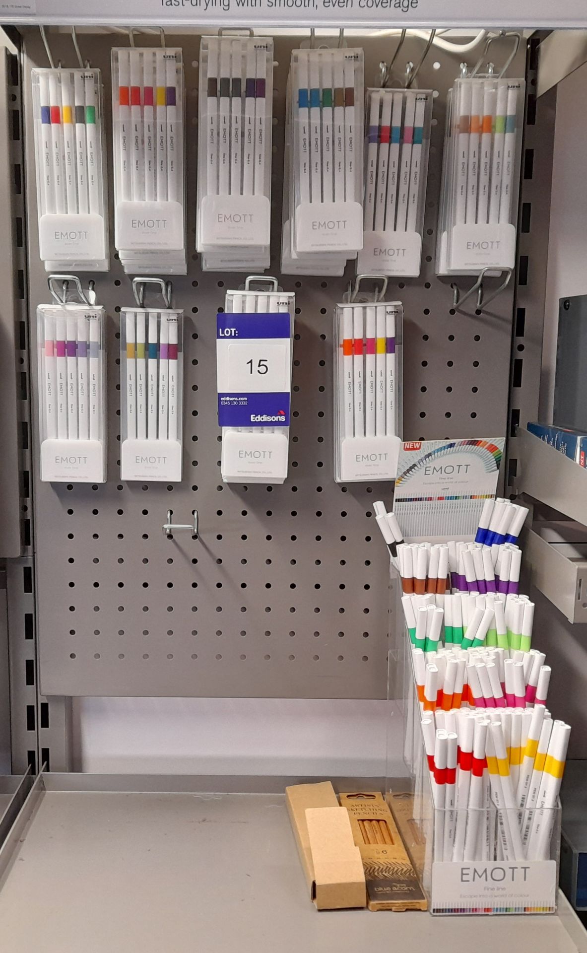 Assortment of Emott ever fine / fine line pens, including singles (RRP £1.99), and packs of 5 (