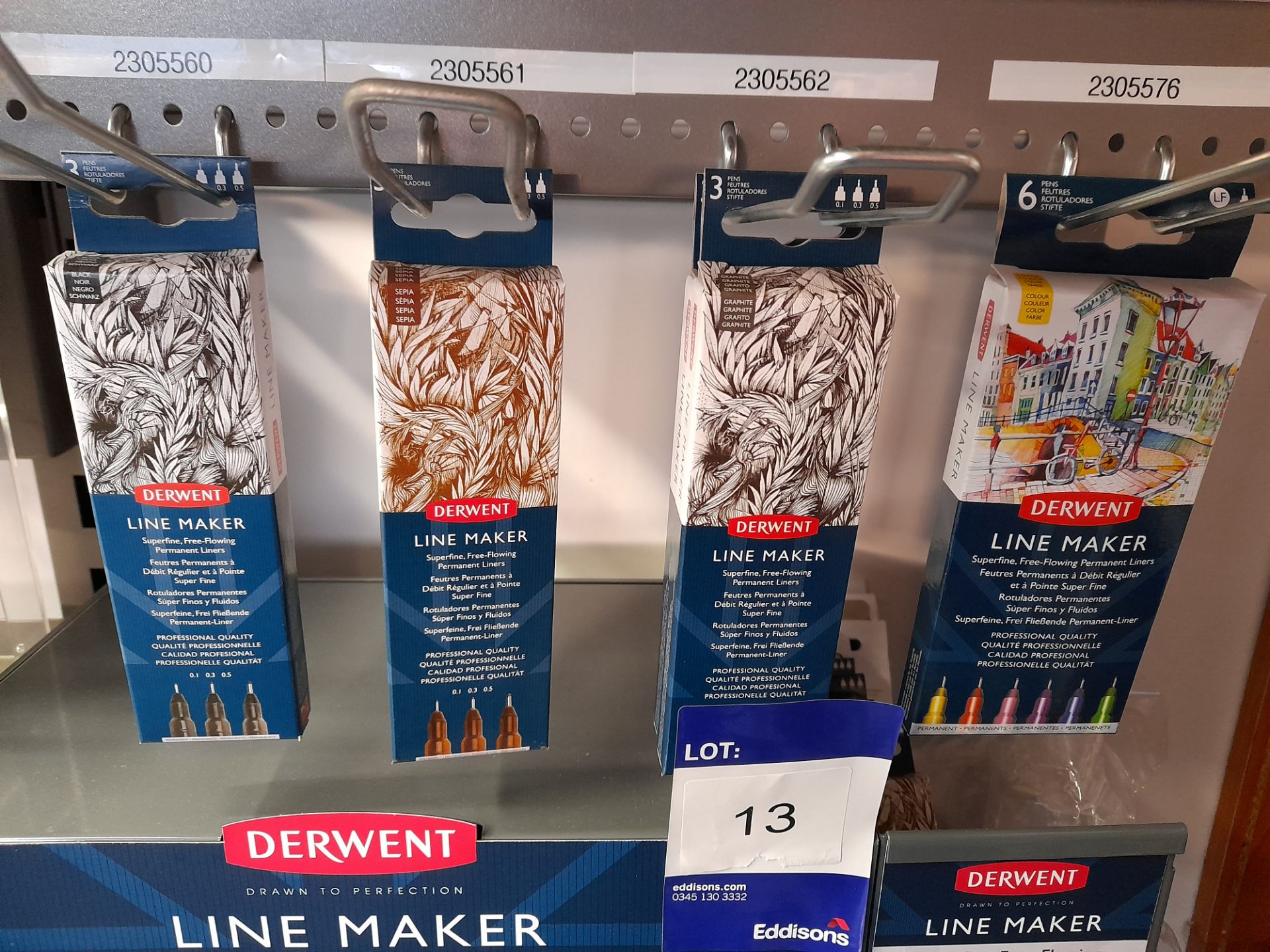 Assortment of Derwent line maker pens, including single pens (RRP £2.80), 3 packs (RRP £8.000), 6 - Image 2 of 4