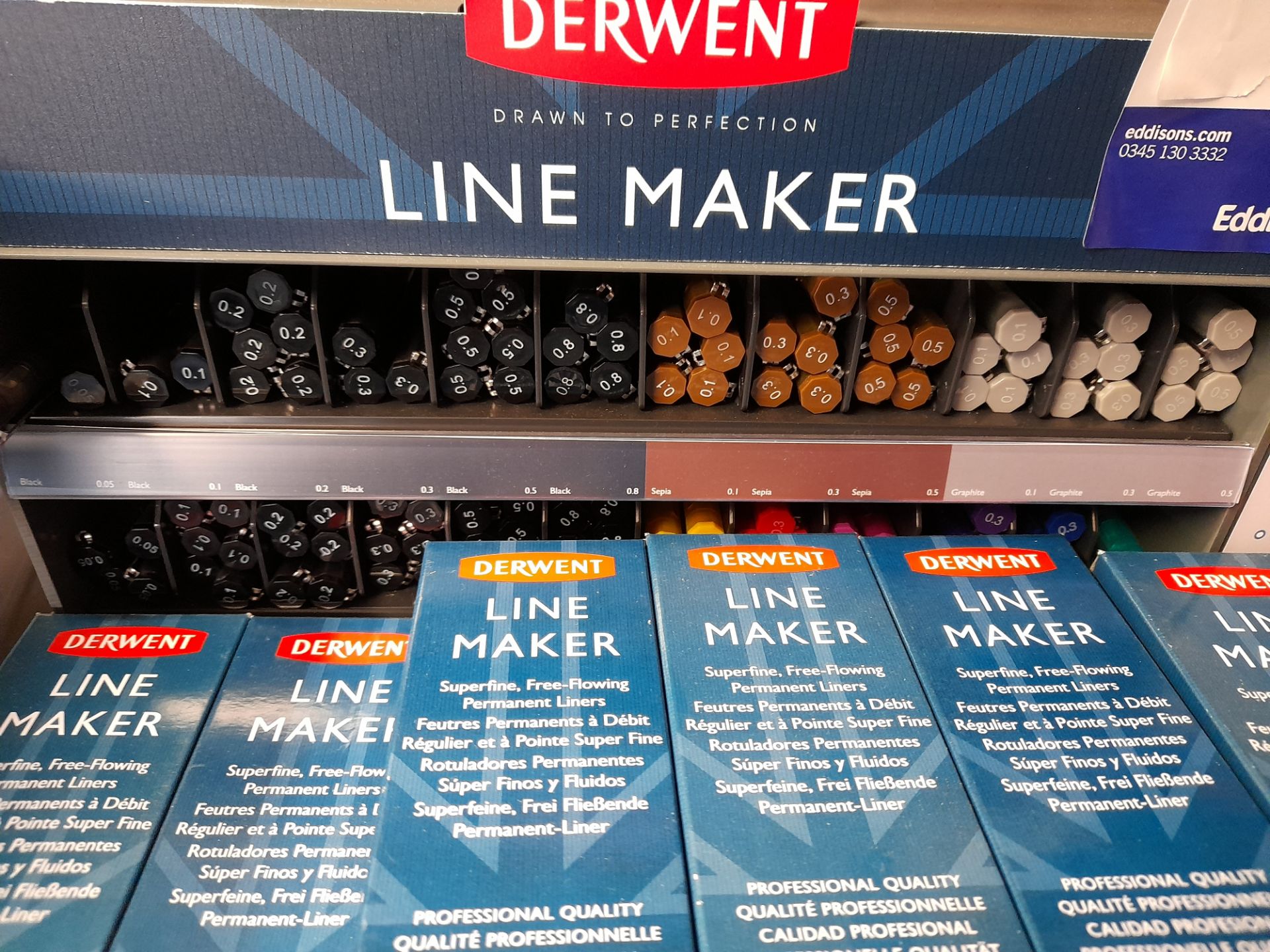 Assortment of Derwent line maker pens, including single pens (RRP £2.80), 3 packs (RRP £8.000), 6 - Image 4 of 4