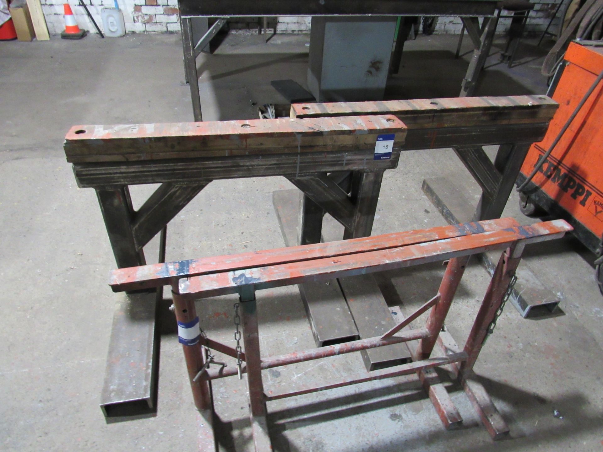 4 Various Steel Fabricated Trestles