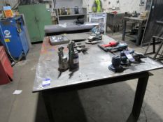 Heavy Duty Steel Fabricated Work Table, 8ft x 4ft