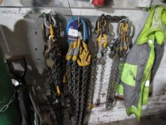 Qty of Various Lifting Chains, to rack