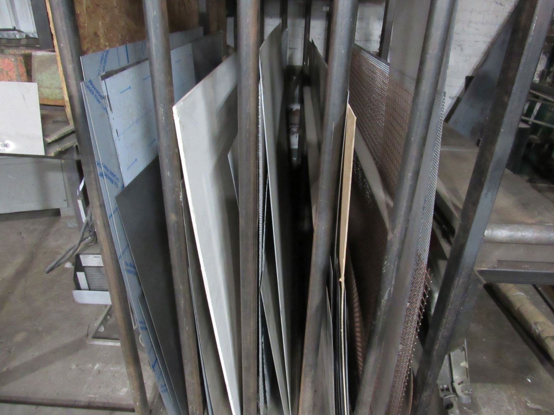 Qty of Various Metal Sheet Stock, to Rack - Image 2 of 2