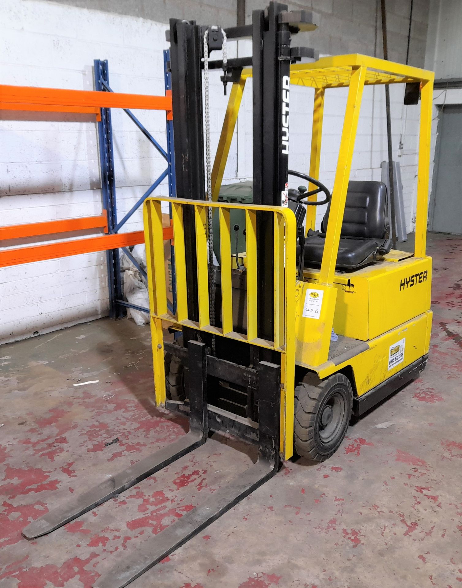 Hyster A1.50XL electric lift truck, Serial Number A203A0003G, Hours 5940