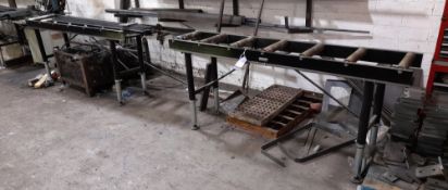 2 x Roller conveyors (Approx. 2000 x 450)