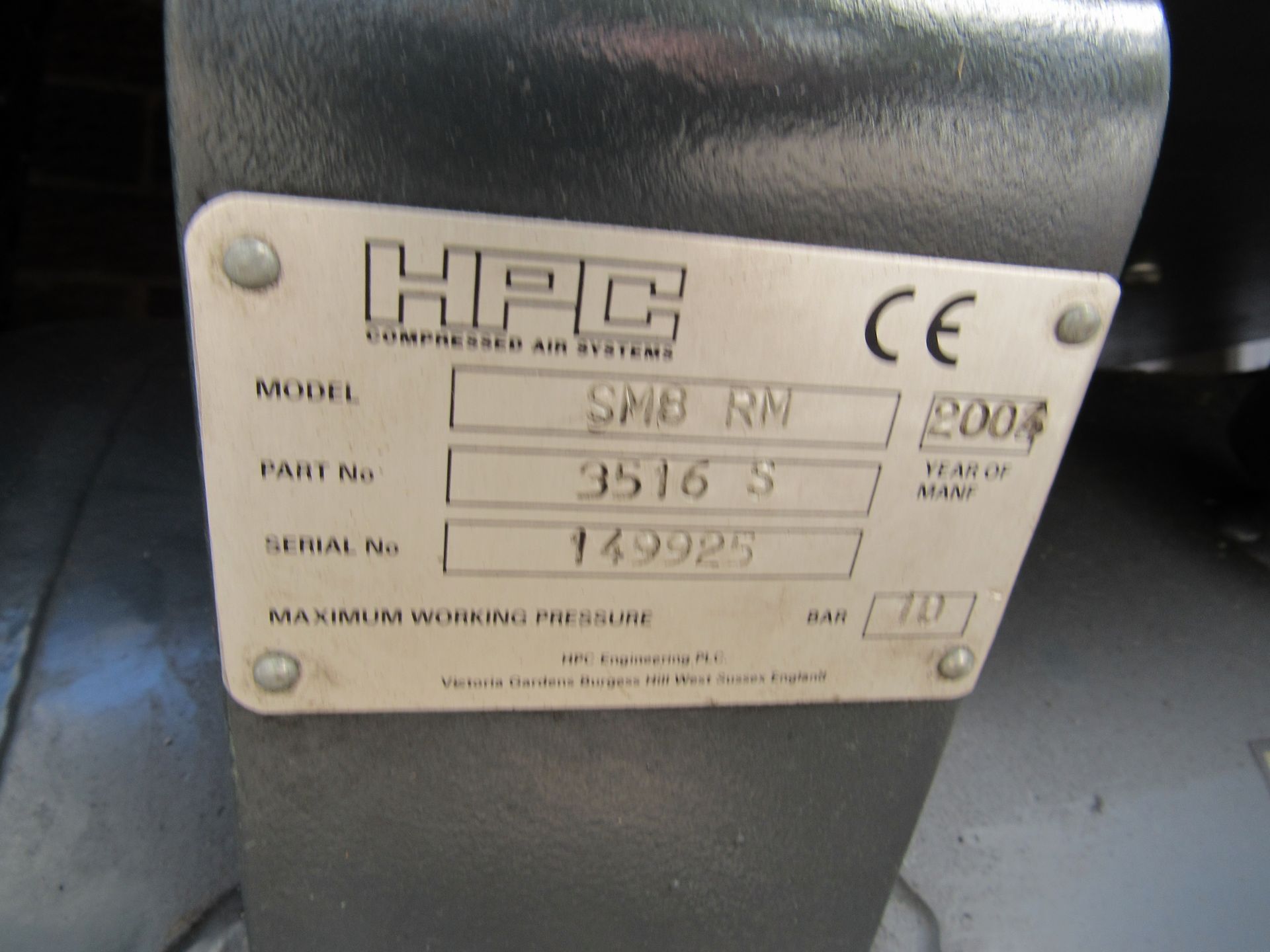 Kaeser HRC SM8 RM Receiver Mounted Compressor, 200 - Image 3 of 6