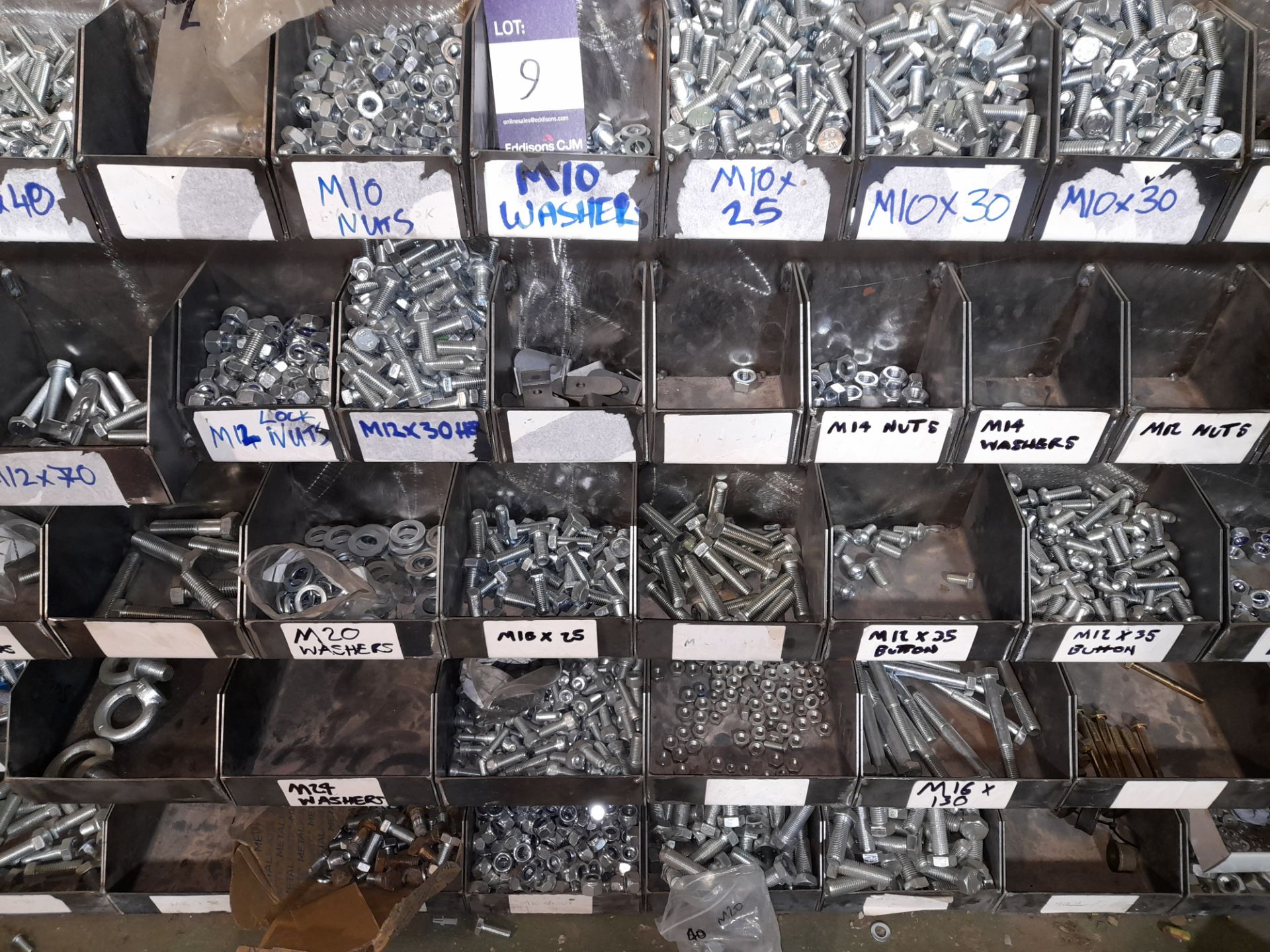 Assortment of fixings to linbins and fabricated stock rack (both included and purchaser to - Image 5 of 10