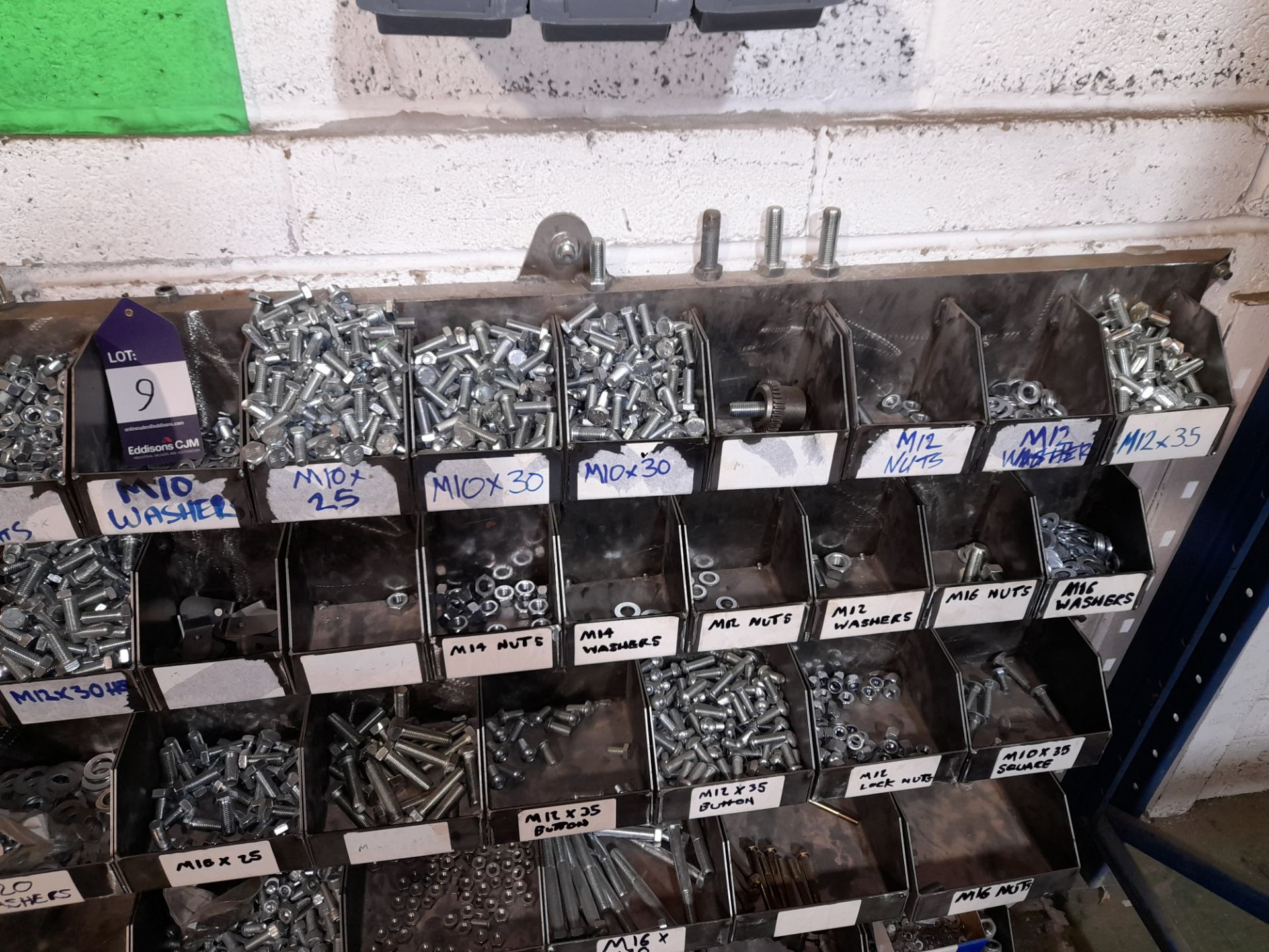 Assortment of fixings to linbins and fabricated stock rack (both included and purchaser to - Image 3 of 10