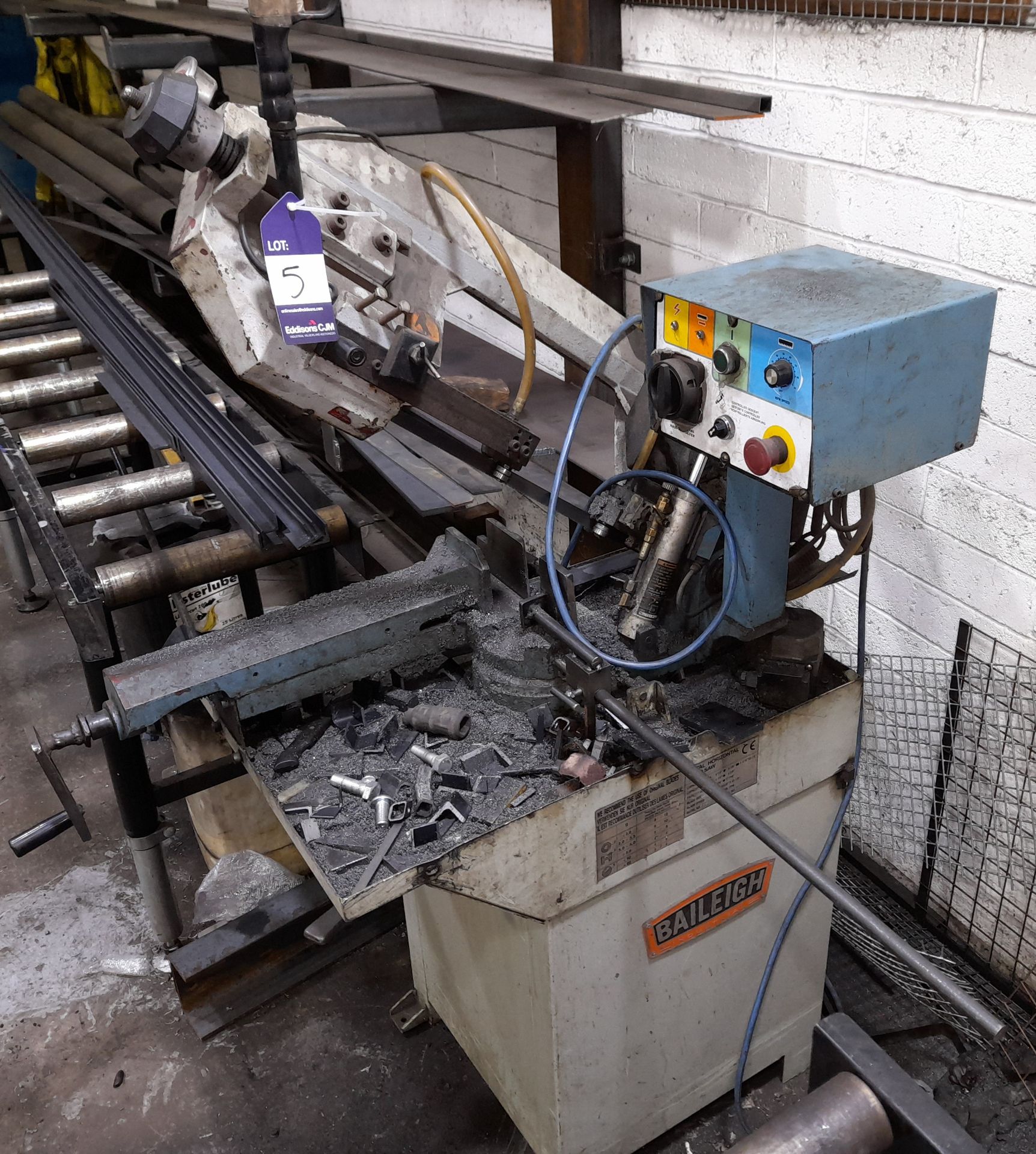 Baileigh BS-210M metal horizontal band saw, Serial Number 11105943