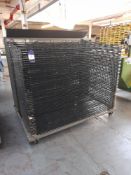 2 - Mobile Drying Racks, circa 1600mm x 1050mm, 49 trays