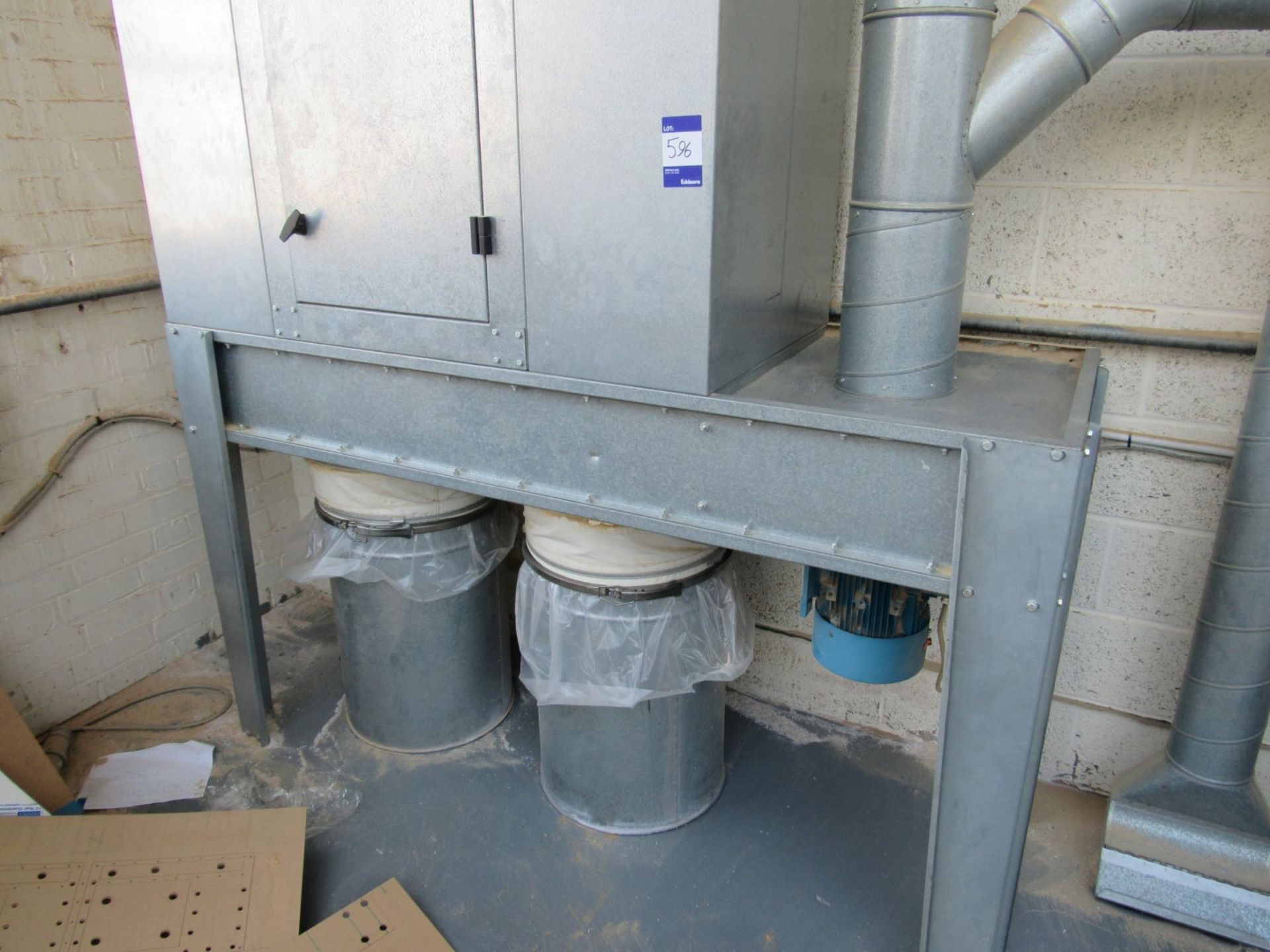 Galvanised Twin Bin Dust Extractor (Hardwired – Requires Disconnection) - It is the purchasers - Image 2 of 2